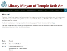 Tablet Screenshot of libraryminyan.org